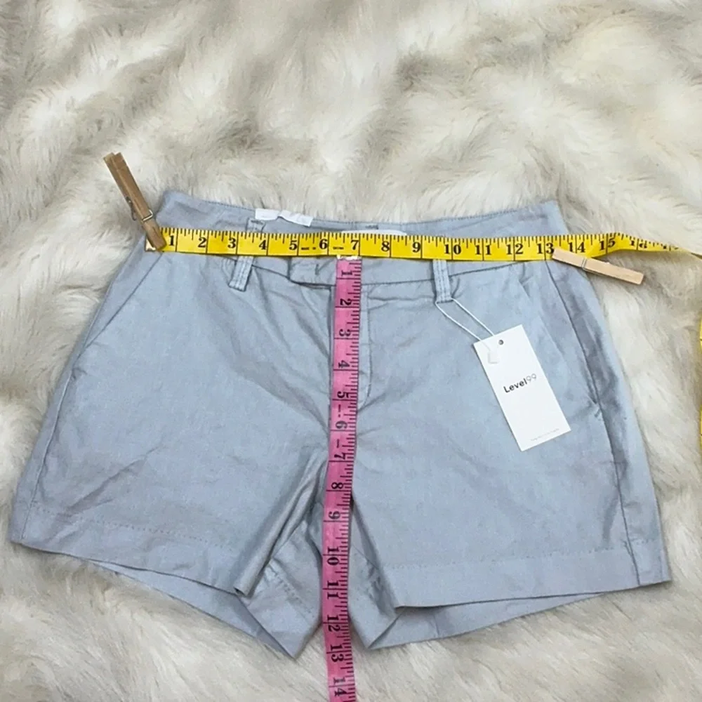 NWT Level 99 Shorts luxury Tencel linen lyocell‎ size 24 2 pockets XS